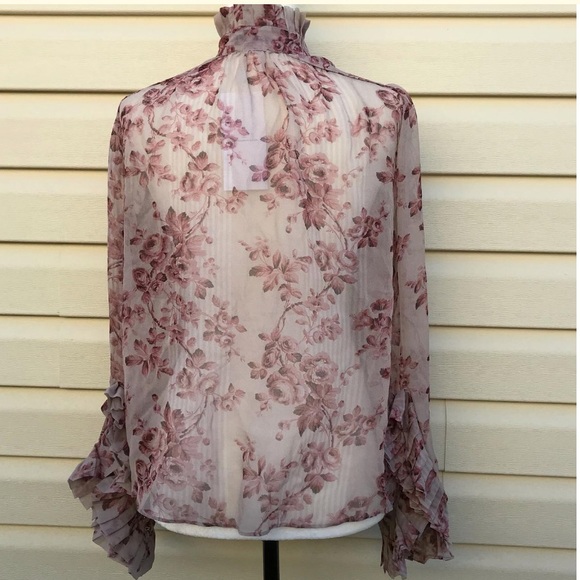 NWT Zimmermann Unbridled Tie Neck Blouse - Picture 6 of 8